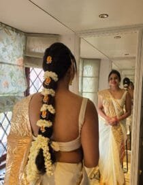 Kerala Saree with Handwoven Gota Borders