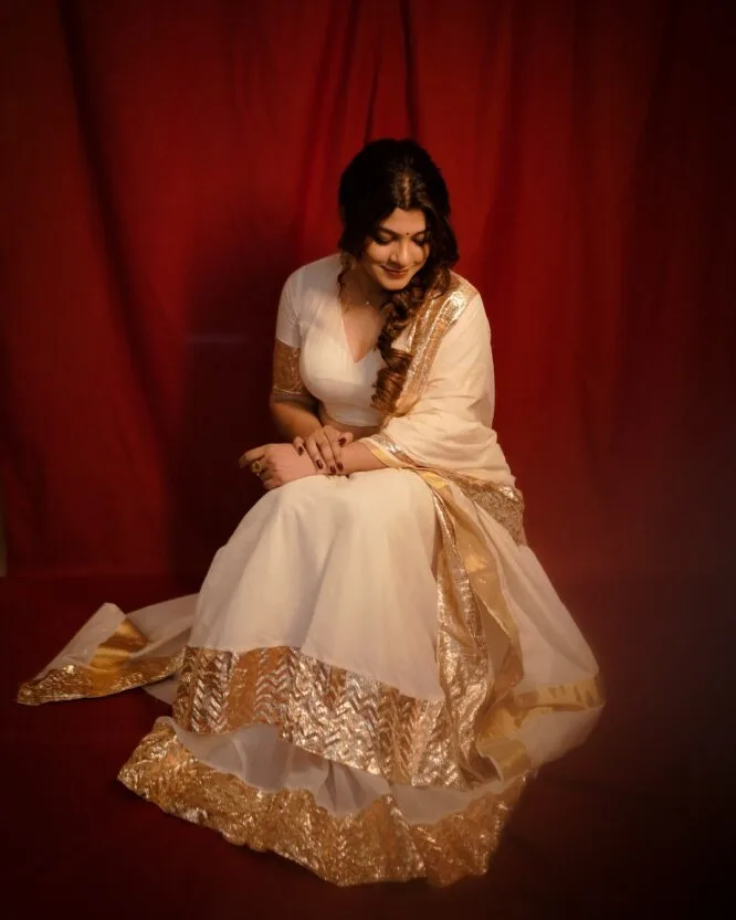 Double Layered Handwoven Gota Borders  Skirt - Image 2