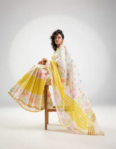Yellow Checks & Vintage Prints
