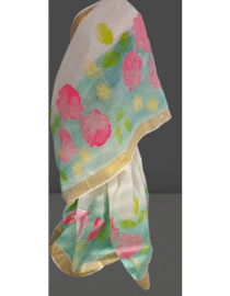 Handpainted Sea Blue Ombre Floral