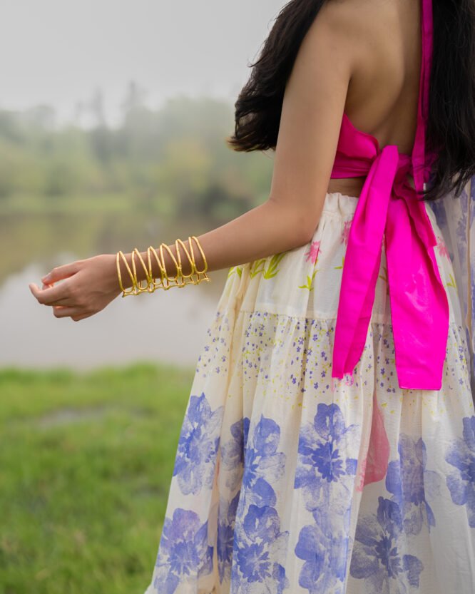 Lavenders Floral Dhavani - Image 2